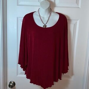 Chic Burgundy Women's Blouse